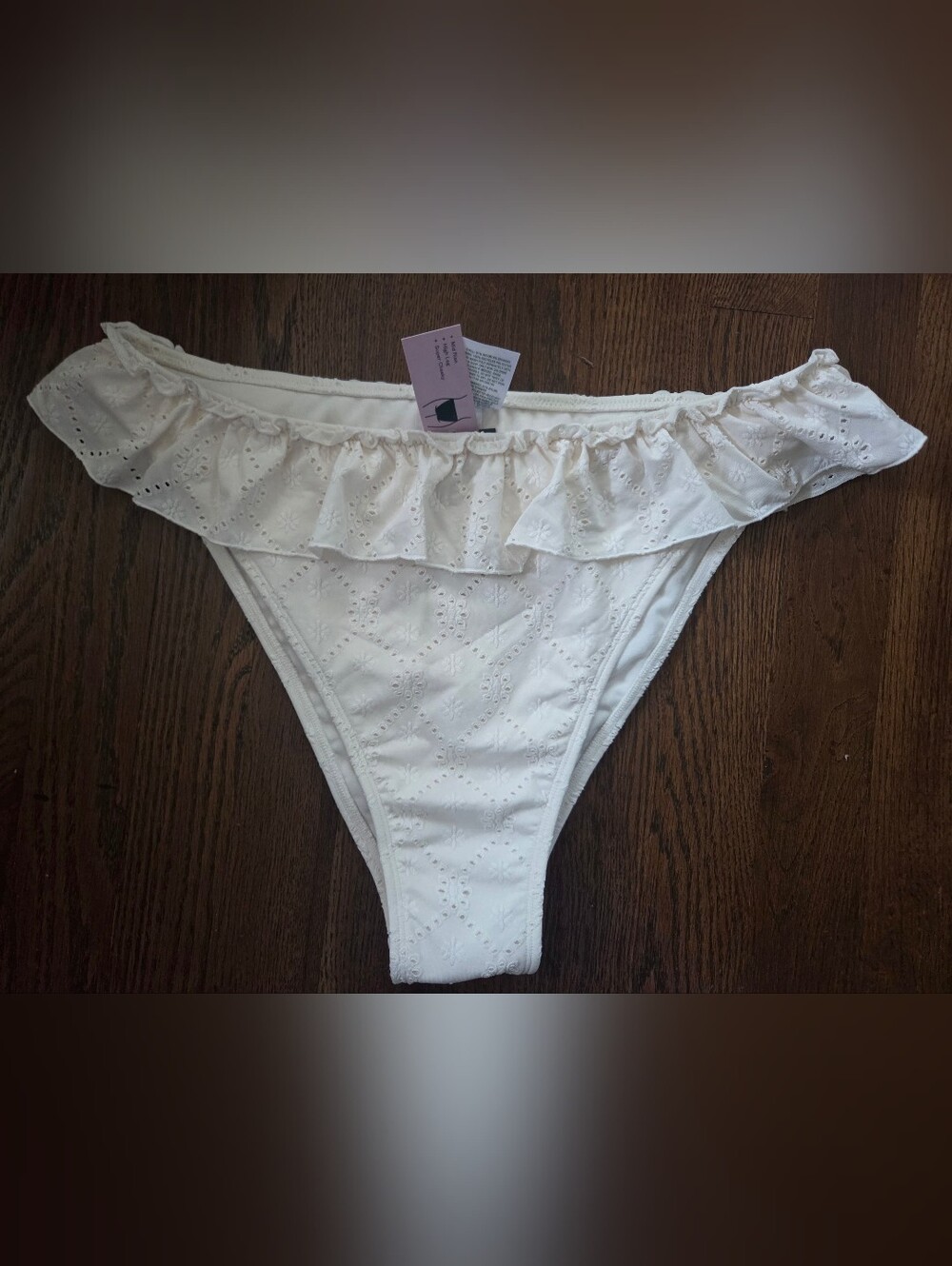 New Wild Fable Womens Large 12/14 Cream Lace Bikini Bottoms